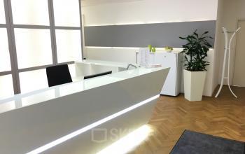 Schöne Rezeption im Business Center in Wien