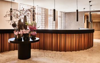 Stilvolle Rezeption im Business Center in den Tuchlauben in Wien