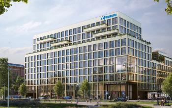 Modernes Bürogebäude in der Obere Donaustraße 23-29, 1020 Wien, geeignet für alle, die Bürofläche mieten möchten.