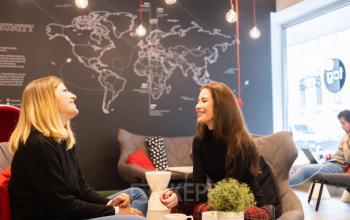 creative coworking space in the office building in Vienna, 1090