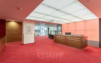 Rezeption des Bürogebäudes Wien Europaplatz