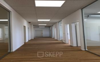 Spacious corridor leading to various offices at IZ NÖ Süd Straße 3, 2351 Vienna Neudorf, ideal for businesses looking to rent office space with a modern feel.