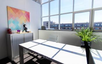 Well lit office space