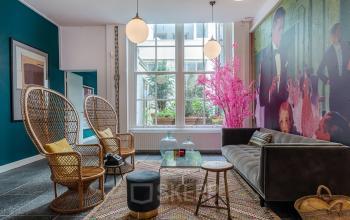 Creative workspaces with modern decor and natural light at office to rent in Nieuwezijds Voorburgwal 296-298, Amsterdam Center, Amsterdam.