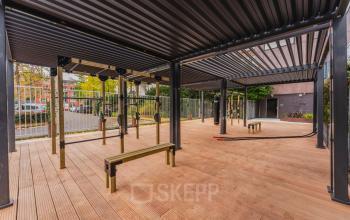 Outdoor structure at Weesperstraat 107-121 in Amsterdam Center, suitable for various uses or activities, part of the office space rental options in the area.