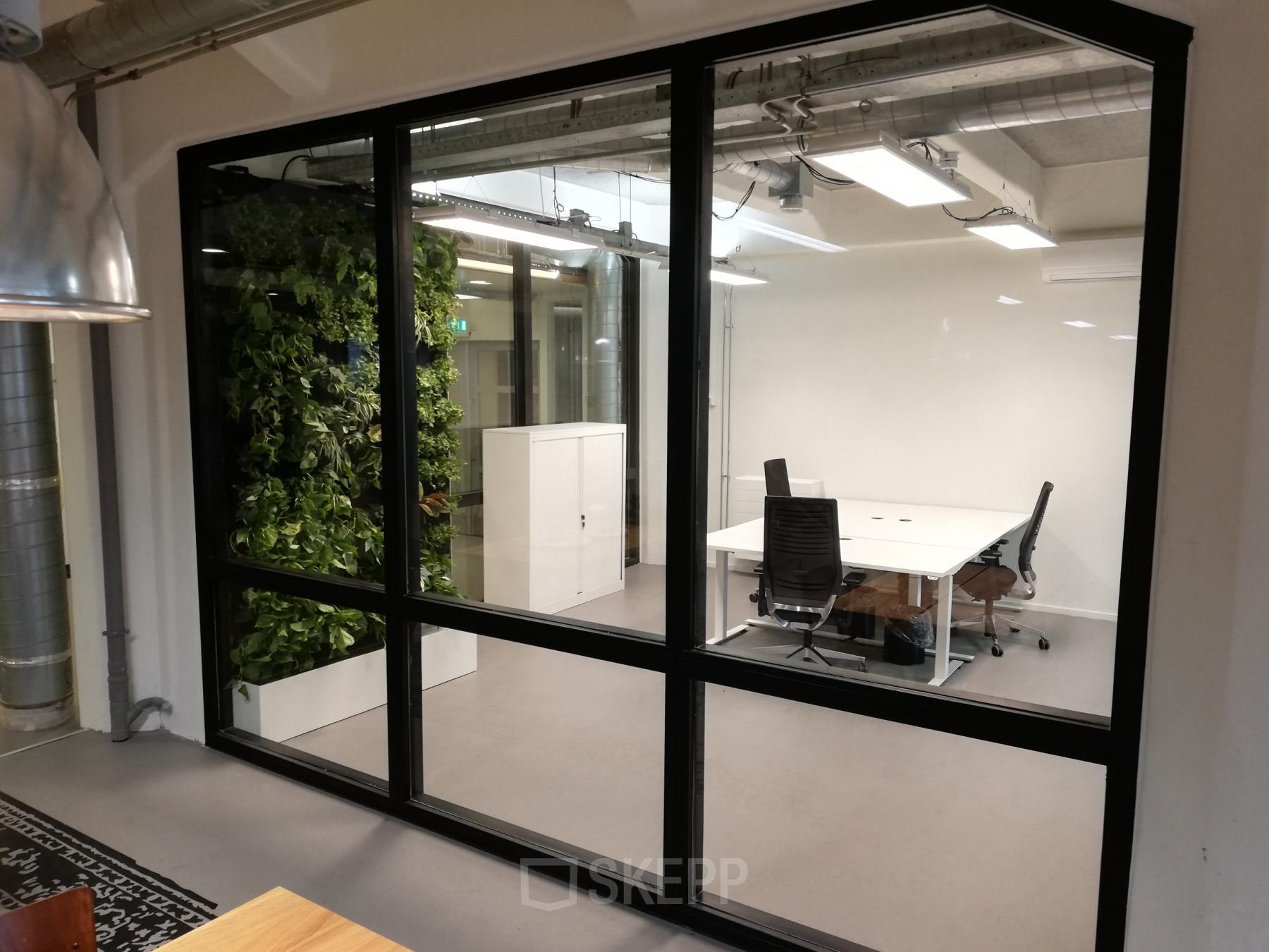 Office space with windows