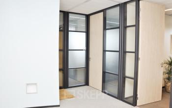 hallway nice room with black doorframes
