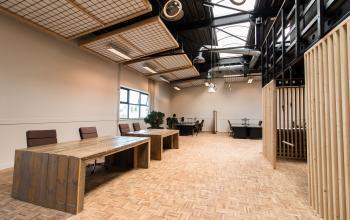 Multiple modern flexdesks for rent