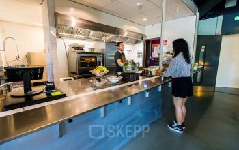 Restaurant in office building with fresh lunch