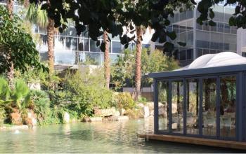 Exterior de las oficinas a alquilar en Cityparc Cornella