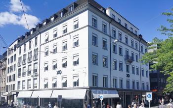 Gebäude am Barfüsserplatz 3 in Basel Altstadt Kleinbasel, geeignet für Büroflächenmiete.