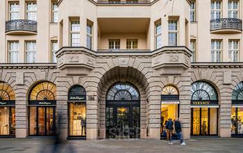 Ansicht eines Bürogebäudes am Kurfürstendamm 194 in Berlin Charlottenburg, perfekt für Unternehmen, die eine Bürofläche mieten möchten.