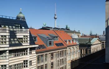 Fantastische Aussicht vom Bürogebäude