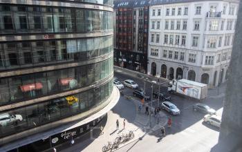 Straßenaussicht vom Büro in Berlin Moabit