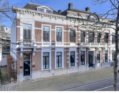 Exterior view of office space rental located at Sophiastraat 40 40, in Breda Centrum-Station, featuring classic architectural design.