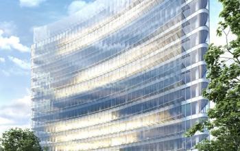 widok biurowca z zewnątrz carbon tower