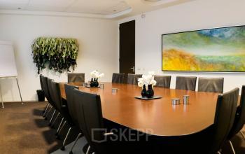 Meeting room in office building with nice painting