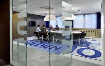 Office building for rent blue office building