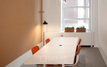 Modern office space rental showcased with stylish furnishings at Zuid Hollandlaan 7, The Hague Haagse Hout.