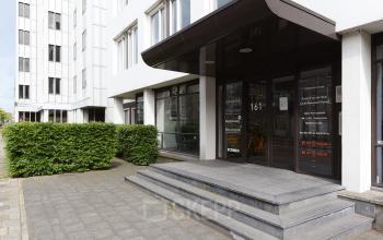 Exterior view of office building at Bezuidenhoutseweg 161, The Hague Haagse Hout, ideal for office space rental.