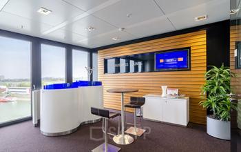Beeindruckende Business Lounge der Immobilie in Düsseldorf, Medienhafen