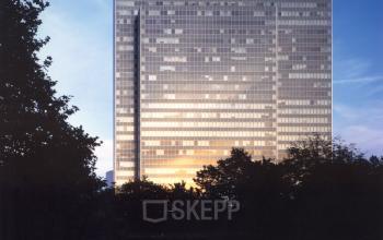 Impressive view at the Business Center in Düsseldorf