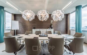 Great conference rooms in the Dreischeibenhaus in Düsseldorf