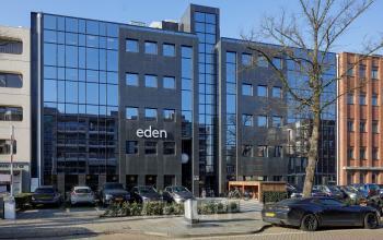 Exterior view of modern office building at Paradijslaan 30-38, Eindhoven Center, suitable for rent office space.