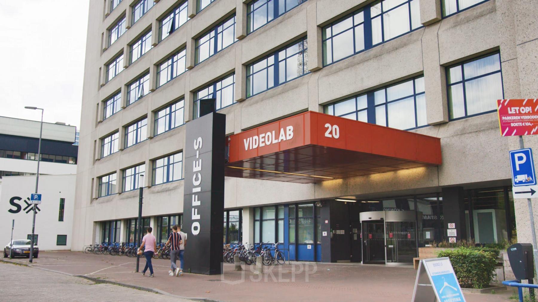 Exterior view of a building at Torenallee 20, Eindhoven Strijp-S, with office space available for rent.