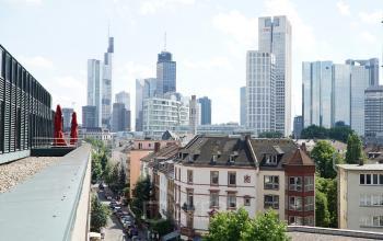Atemberaubende Aussicht auf die Frankfurter Skyline