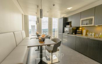 Beautiful kitchen in the office building in Frankfurt