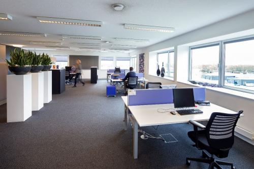 Office space with working spaces