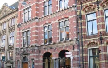 Exterior of office building located at Zijlstraat 76 in Haarlem Centrum, Haarlem on a rainy day.