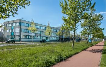 Exterior view of an office building at Waarderweg 19, Haarlem Waarderpolder, available for office space rental.
