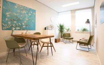 Modern office space with natural light and stylish furnishings at Waarderweg 19 in Haarlem Waarderpolder, perfect for office space rental.