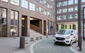 Außenansicht des Bürogebäudes zur Miete in Hamburg