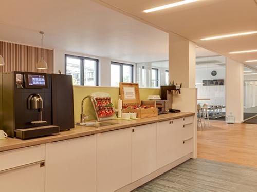 fully equipped kitchen in the business center in Hamburg Altstadt