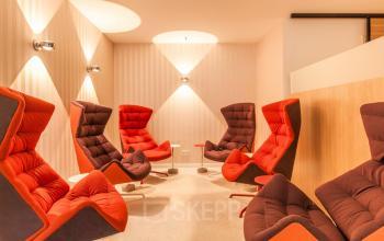 Impressive community area at the Business Center at Ballindamm in Vienna