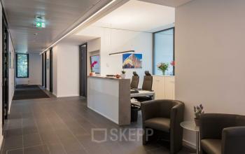 Stilvoller Empfangsbereich im Business Center in der Hamburger Neustadt
