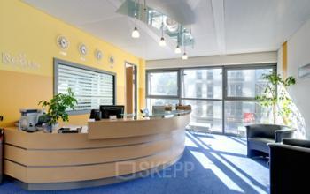 Stilvoller Empfangsbereich des Business Centers in Hamburg Neustadt, Valentinskamp