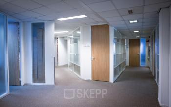 entrance hallway white frames doors wood