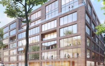 Bürogebäude in Köln Kalk, Am Kabellager 11, mit großen Glasfenstern und moderner Architektur.