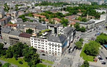 widok z lotu ptaka słowackiego kraków