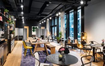 Stylischer Gemeinschaftsbereich am Augustusplatz in Leipzig-Zentrum