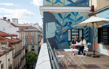 Outside working at calle de las Huertas