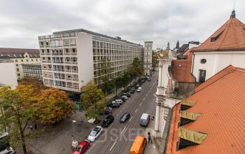 Stunning view from the office building in the pacellistraße in Munich Altstadt