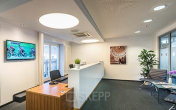 Repräsentative Rezeption im Business Center in München, Theatinerstraße