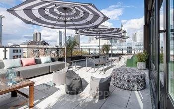 Highlight: Dachterrasse des Bürogebäudes in München Bogenhausen