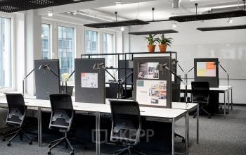 Moderne Arbeitsplätze in Coworking-Area