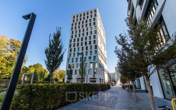 Impressive exterior view of the office building in Munich Schwabing